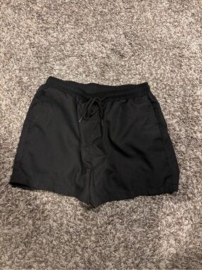 SHEIN Black Athletic Drawstring Shorts